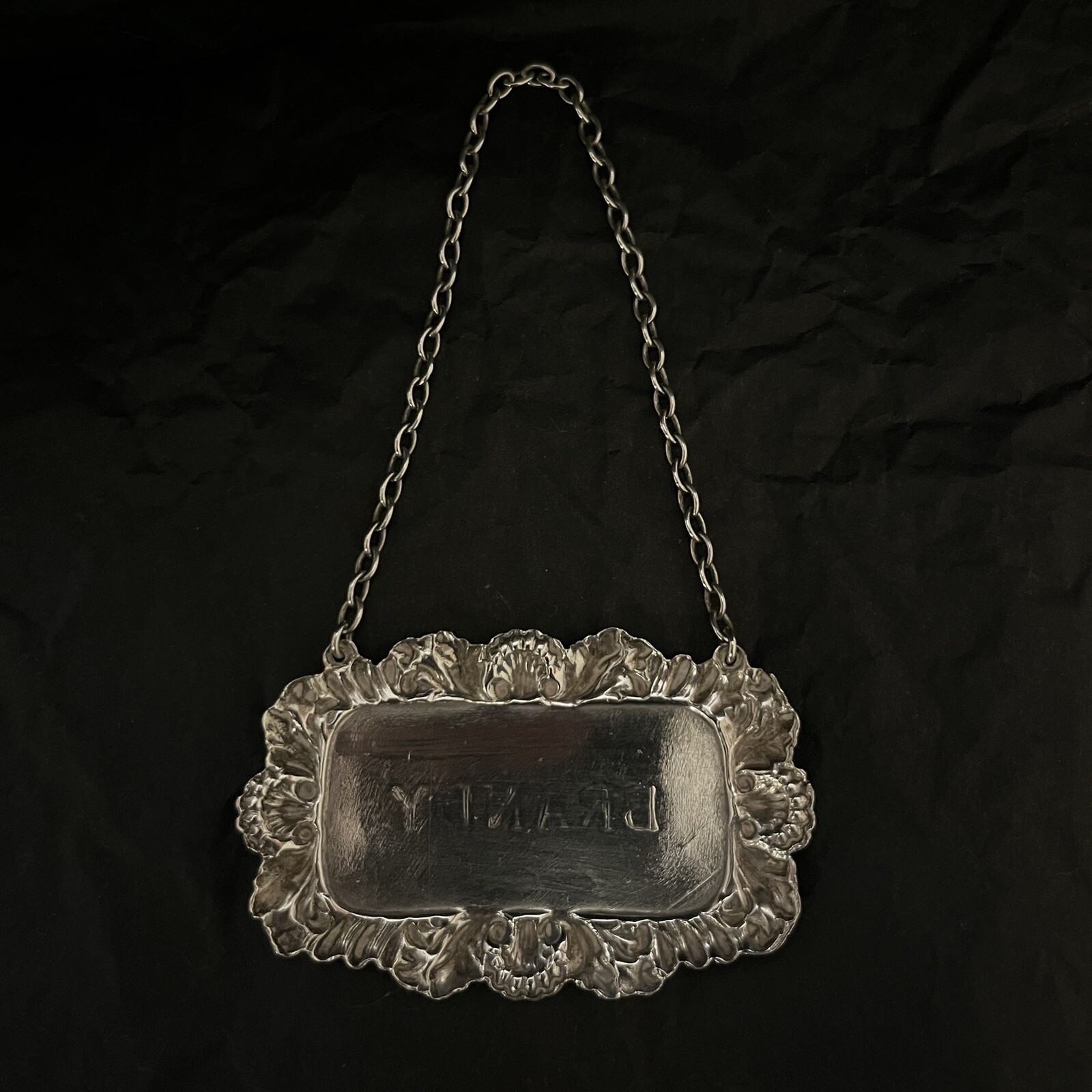 An Elizabeth II Large Silver Decanter Label eBay