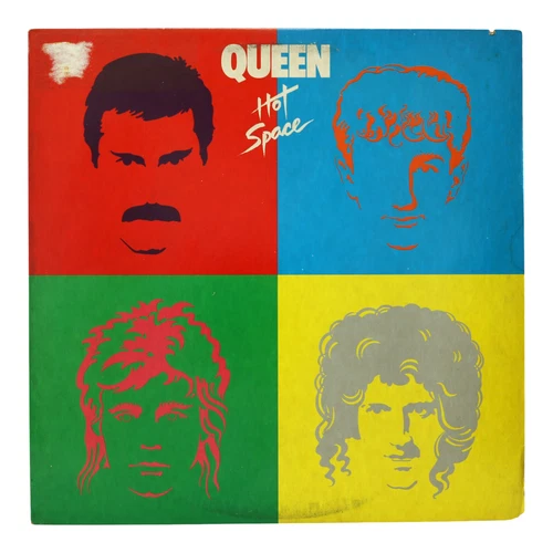 Queen Hot Space Vinyl LP Elektra E1-60128 EX/VG Original Inner Sleeve 1982