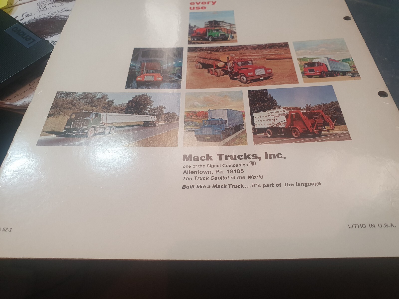 Mack Truck Lorry Sales Brochure USA Automobilia 1950s V Rare Stunning