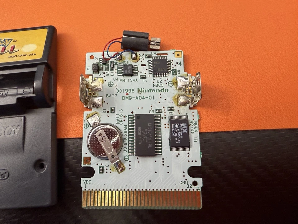 Pokémon Pinball (Game Boy Color) Tested & Works Cleaned Missing Battery Cover - Image 4 of 4