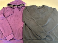 MENS TWITCH SWEATSHIRT HOODIE SIZE XL SET OF 2 BLACK PURPLE TWITCHCON EXCLUSIVE