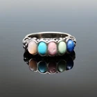Carolyn Pollack 925 Silver Ring Sz 7 Turquoise Lapis Multi-Gemstone Band VTG