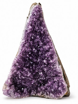 1.64kg Uruguayan Amethyst Geode Druze Deep Purple Crystal specimen
