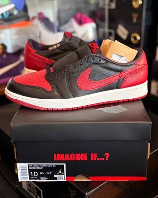 Jordan 1 Retro Low OG 'Banned' 2026 (IW6276-001) Full Family Size