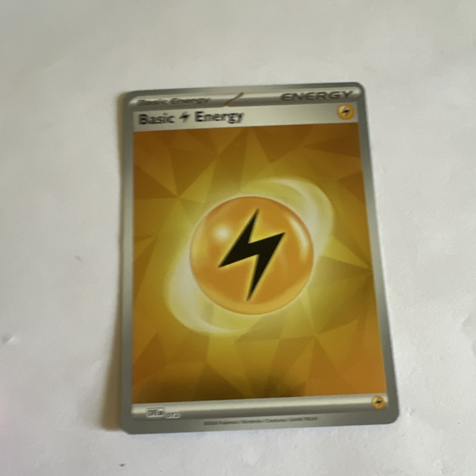 Pokemon Tcg Scarlet & Violet SVEEN004 Cosmo Holo Lightning Energy Card