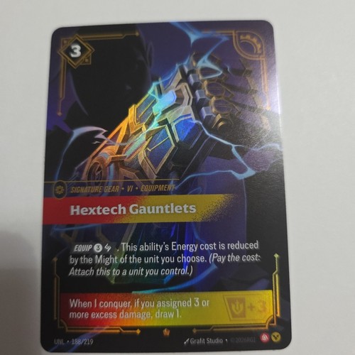 Hextech Gauntlets UNL 188/219 Epic Unleashed Riftbound League of ...