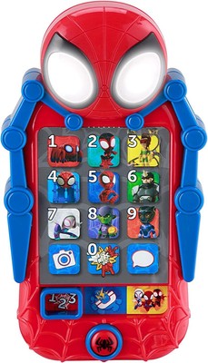 eKids Spidey and His Amazing Friends Toy Phone for Toddler with Built-in