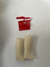 Vintage Sindy Doll Pedigree Red Hot handbag & Trendy Boots Tlc
