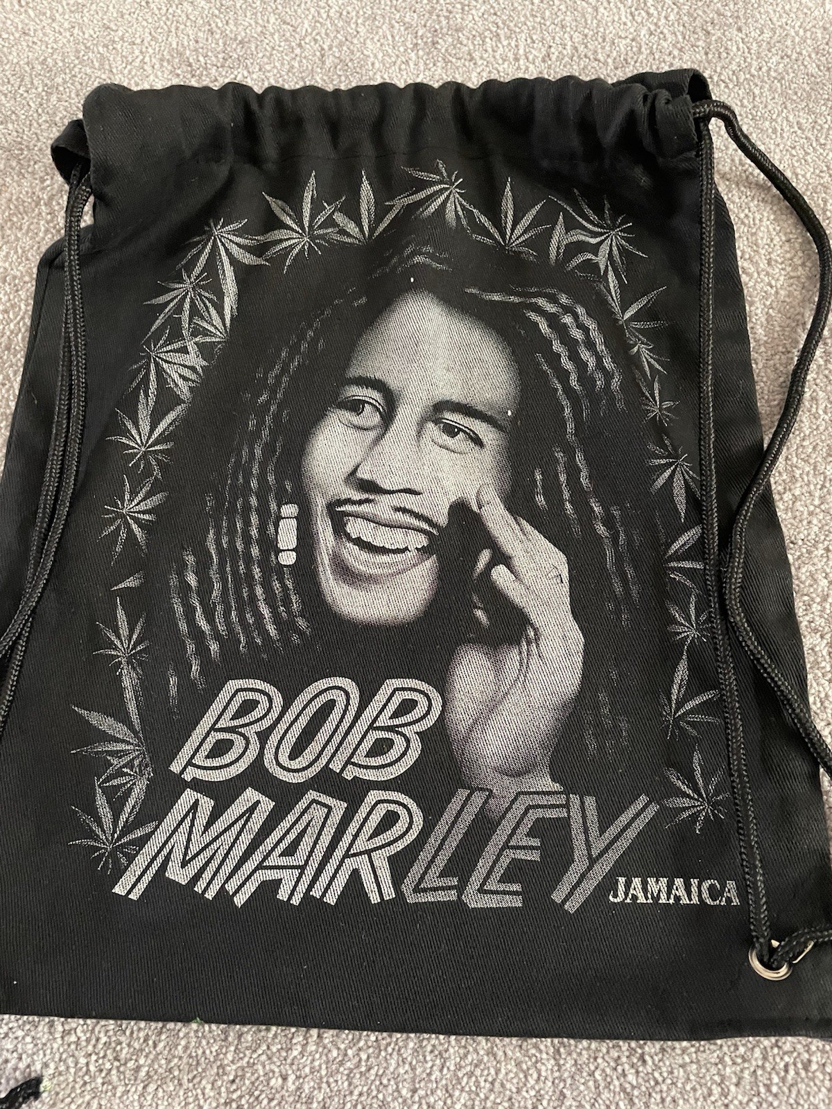 Bob Marley Lightweight Drawstring Backpack Graphi… - image 3