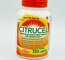 Citrucel Fiber Therapy For Irregularity 180 Caplets Constipation EXP 11/2026 New