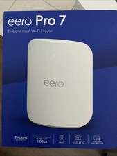 eero - Pro 7 Tri-band Mesh Wi-Fi 7 Router (1 paquete) - Blanco, Nuevo Sellado de Fábrica