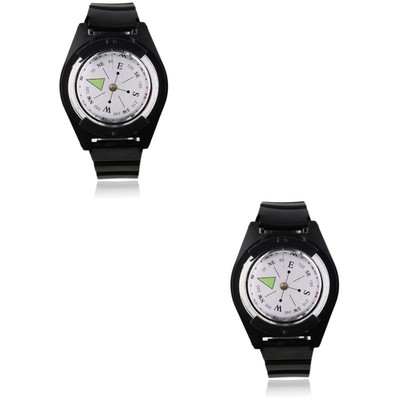  2 Pieces Kleiner Kompass Navigationskompass Kompassuhr Wanderuhr
