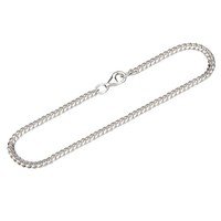 Armband 925 Sterling Silber 19Cm Panzerkette Oval Geschliffen Herren Armkette