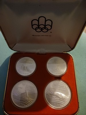 1976 Canada Montreal Olympic Games Silver Four Coin Special Set | eBay