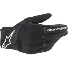 Alpinestars Copper Handschuh schwarz/weiss, leichter urbaner Motorradhandschuh