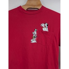Vintage 90s Disney 101 Dalmatians Pocket Shirt Long Sleeve Embroidered L