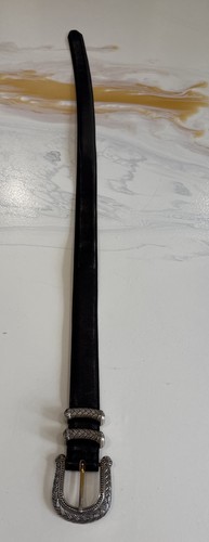 Brighton Collection Leather Black Belt Size L - Picture 9 of 10