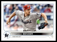 2022 Topps Anthony Bender Rookie Miami Marlins #160
