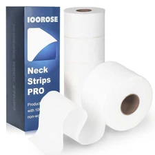 5 Rolls Pro Neck Strips for Barber Shop Supplies Hair Cutting Tool Paper