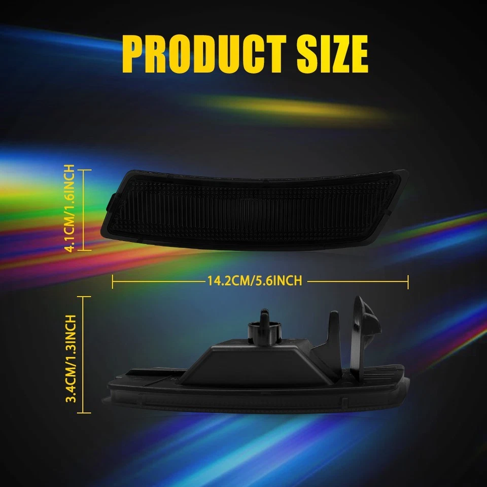 Parachoques delantero para VW Tiguan 2018-2023 luz marcadora lateral carcasas conductor pasajero Foto 2 de 4