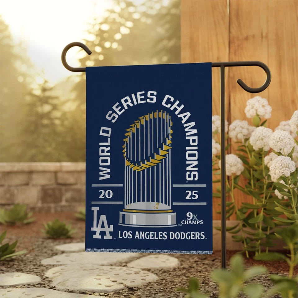 LA Dodgers Double-side Garden Flag Back to Back Champion World Series 2025 - Image 2 of 4