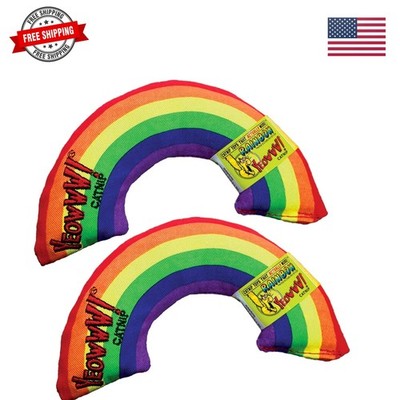 2 Pack Yeowww Catnip Toy, Rainbow 6''