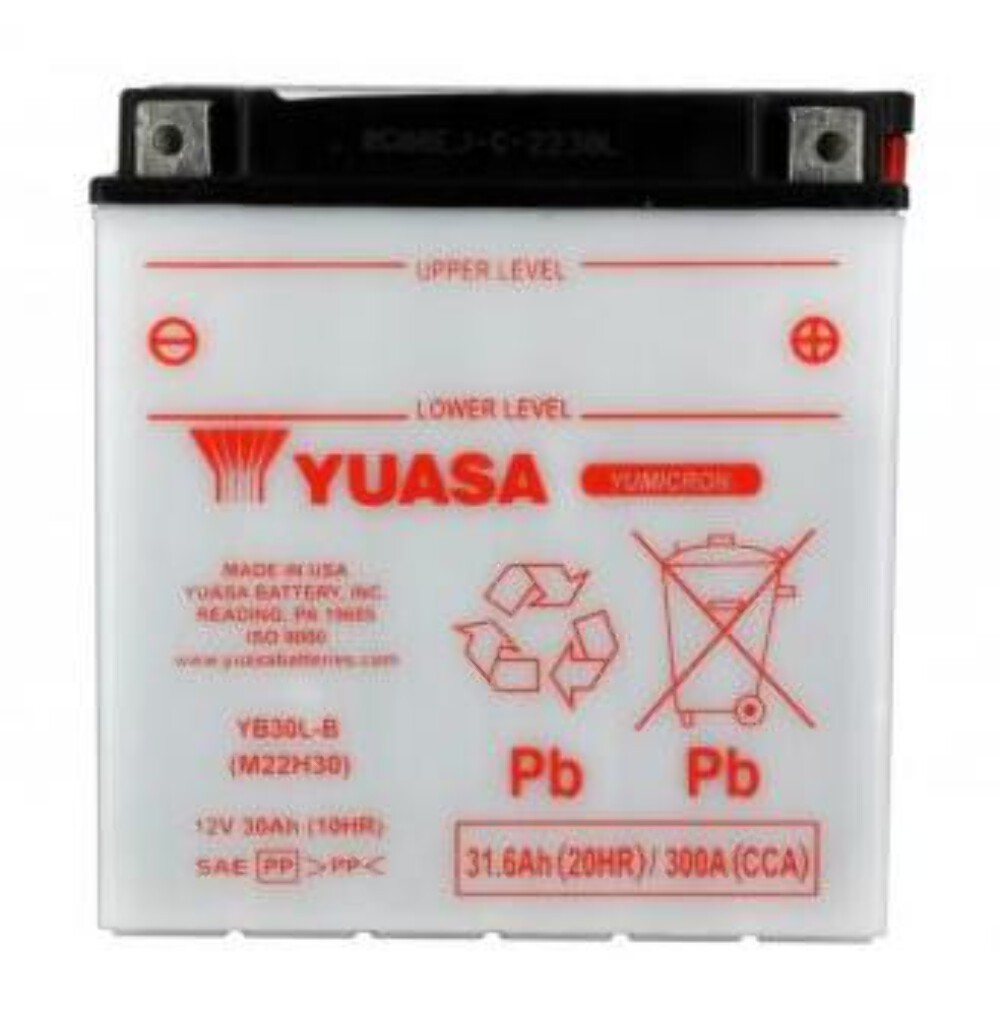 Batterie YUASA type YB30L-B pour résoudre les problèmes de démarrage hivernal
