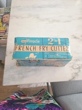 Vintage EKCO Miracle 2-in-1 Two Size Stainless Steel French Fry Cutter USA