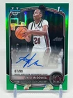 2025 Bowman Chrome U 1st Ayla McDowell #CPA-AW - Green Refractor /99 Autograph