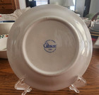 Welcome Home Dessert Bead Plates (pair) 6 1/2" Gibson Stoneware White Blue Red ! — photo 9