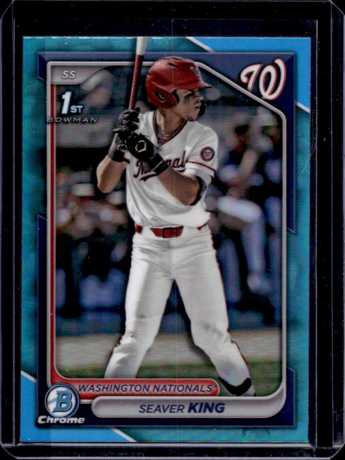 2024 Bowman Draft Seaver King Chrome Sky Blue Refractor 1st Prospect #BDC-62