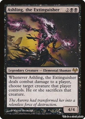 MTG Ashling, the Extinguisher Card #33 Eventide LP Magic