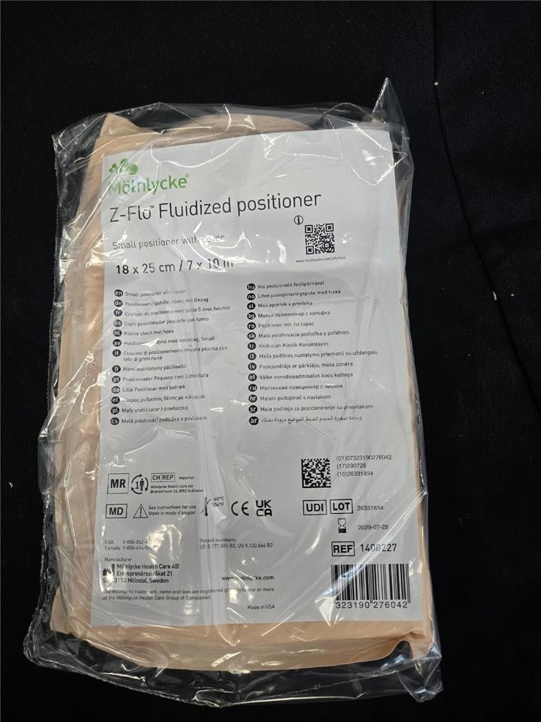 == Molnlycke Z Flo Fluidized Small Positioner 7 x 10" 1400227 New Sealed