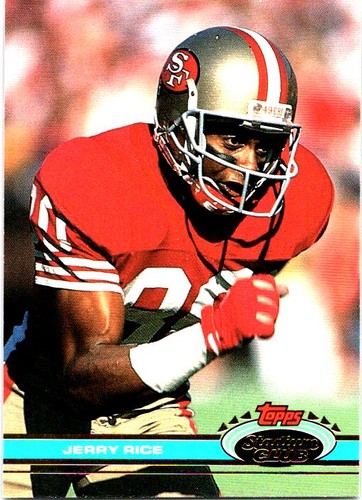 Jerry Rice [Super Bowl XXVI] #71 1991 Stadium Club card