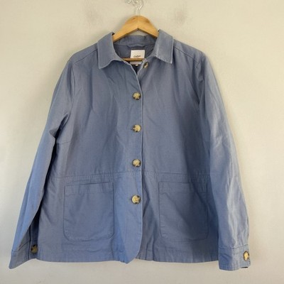 Cotton Traders Jacke Damen Größe 18 nebelblau Freizeitmantel leicht