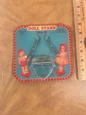 Vintage 1940s Knickerbocker Heart Doll Stand up to 8" STA-UP on Card