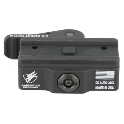 AMERICAN DEFENSE Lowest QD mount for the Aimpoint MICRO/CompM5 Aluminum Black
