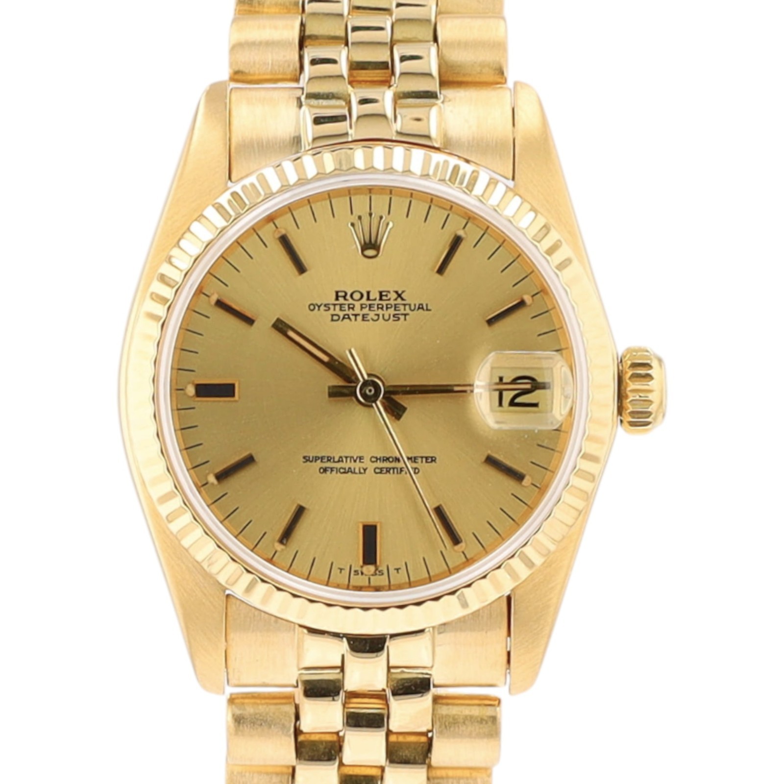 Rolex Datejust 18K Solid Yellow Gold