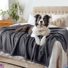 Waterproof Pet Blanket, Liquid Pee Proof Dog Blanket for Sofa Bed Couch, Premium