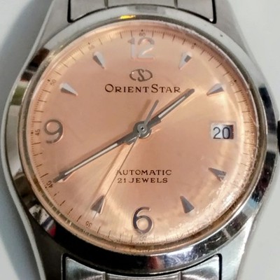 Orient Star 597302-70 Salmon Pink Dial Automatic Watch Japan | eBay