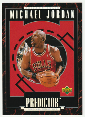 1995-96 Upper Deck Michael Jordan #R5 Predictor NBA Finals MVP Bulls