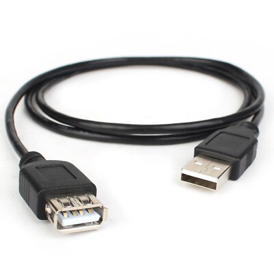 3FT High Speed USB 2.0 A Male to A Female Extention Extender Cable For PC / MAC