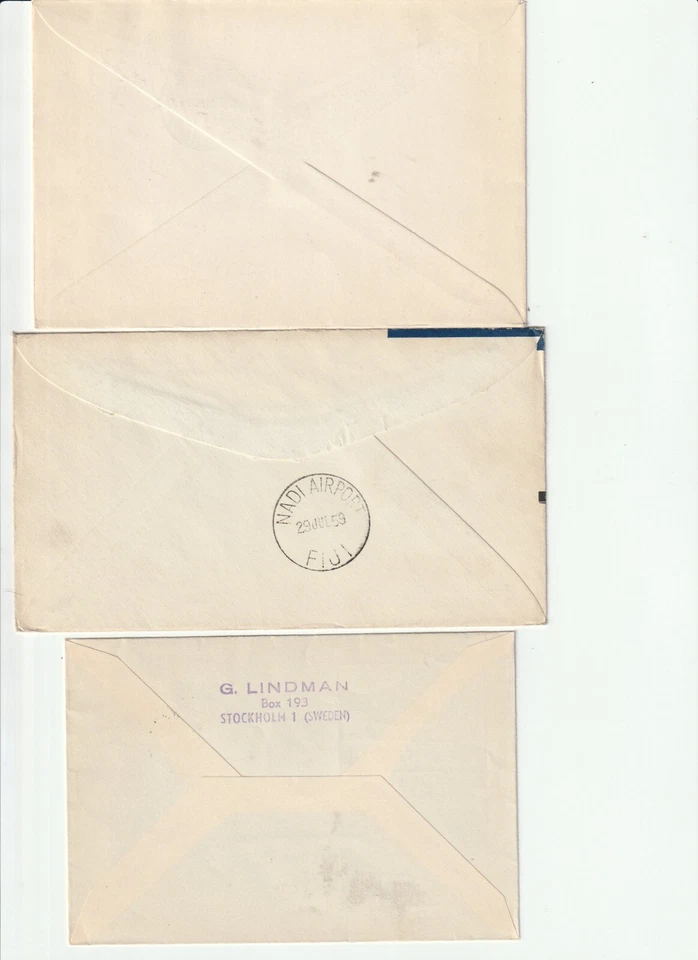 (3) WORLWIDE FIRST DAY ISSUE AIR MAIL COVERS FROM ISRAEL/SWEDEN/AUSTRALIA - Image 2 of 2