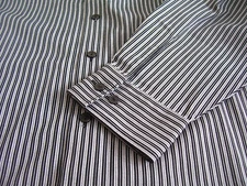 Long Sleeve Dress Kenneth Cole Reaction Mens Shirt Size M 15.5 23 Gray Striped