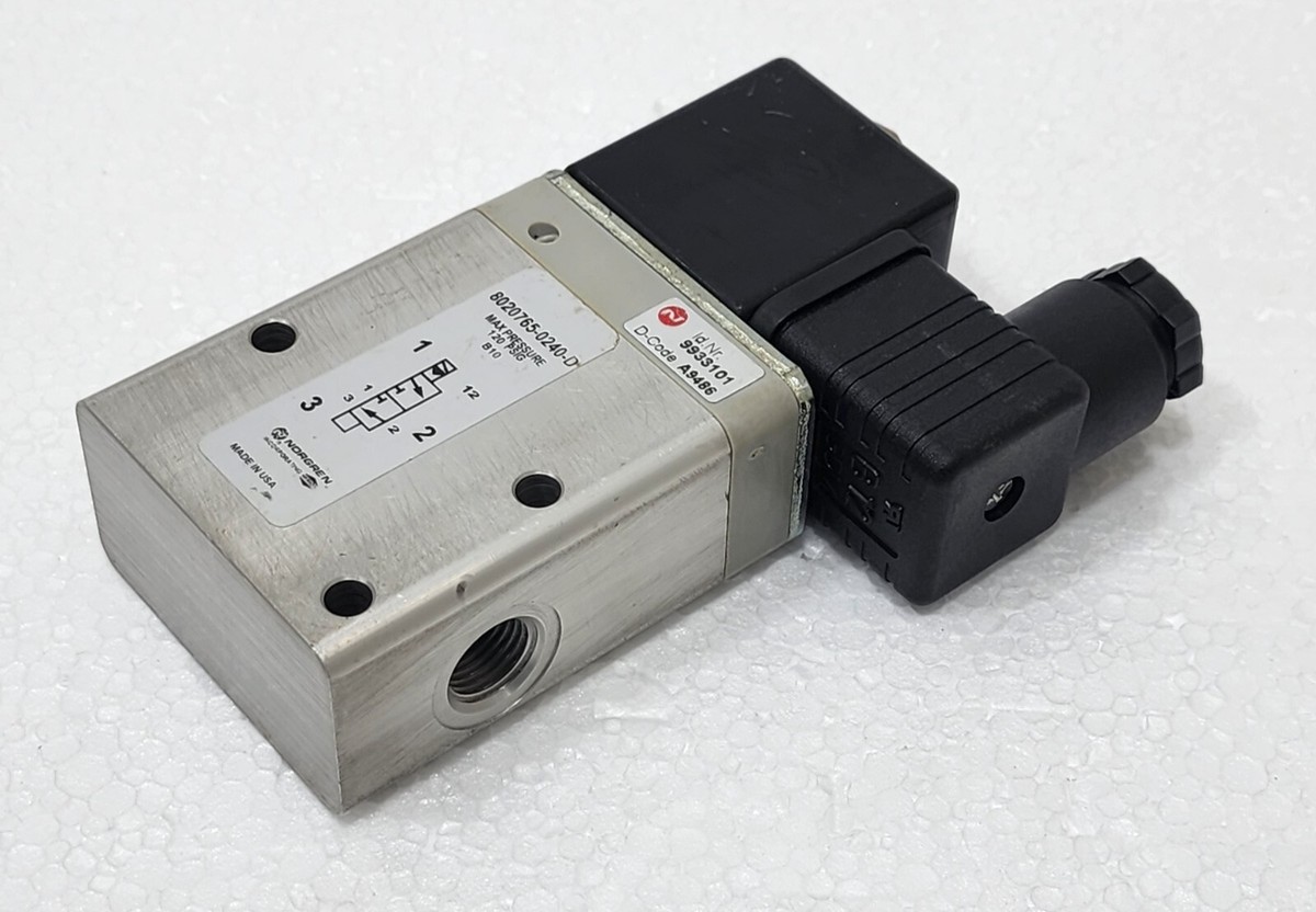 NORGREN 9933101 8020765-0240-D SOLENOID VALVE 24VDC | eBay