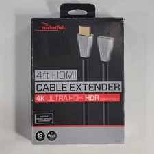 Open Box Rocketfish 4ft HDMI Cable Extender 4k Ultra HD - HDR - RF-HZ417 - i9