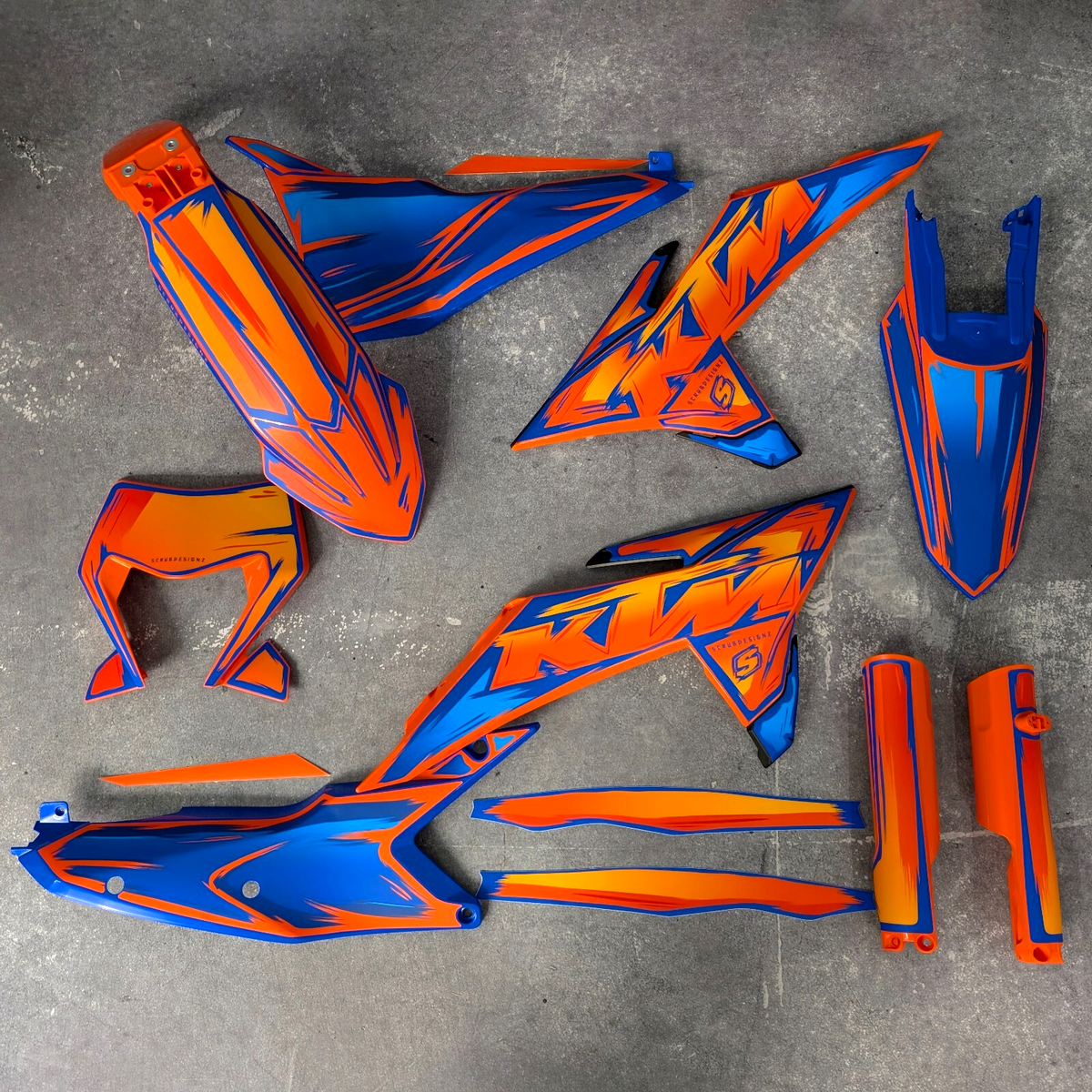 Plastics + Graphics KTM 2024 2025 2026 EXC EXC-F XC-W XCF-W Orange