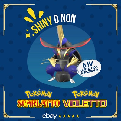 Kingambit Shiny or Not   6 IV Competitive Custom Pokemon Scarlet Purple   