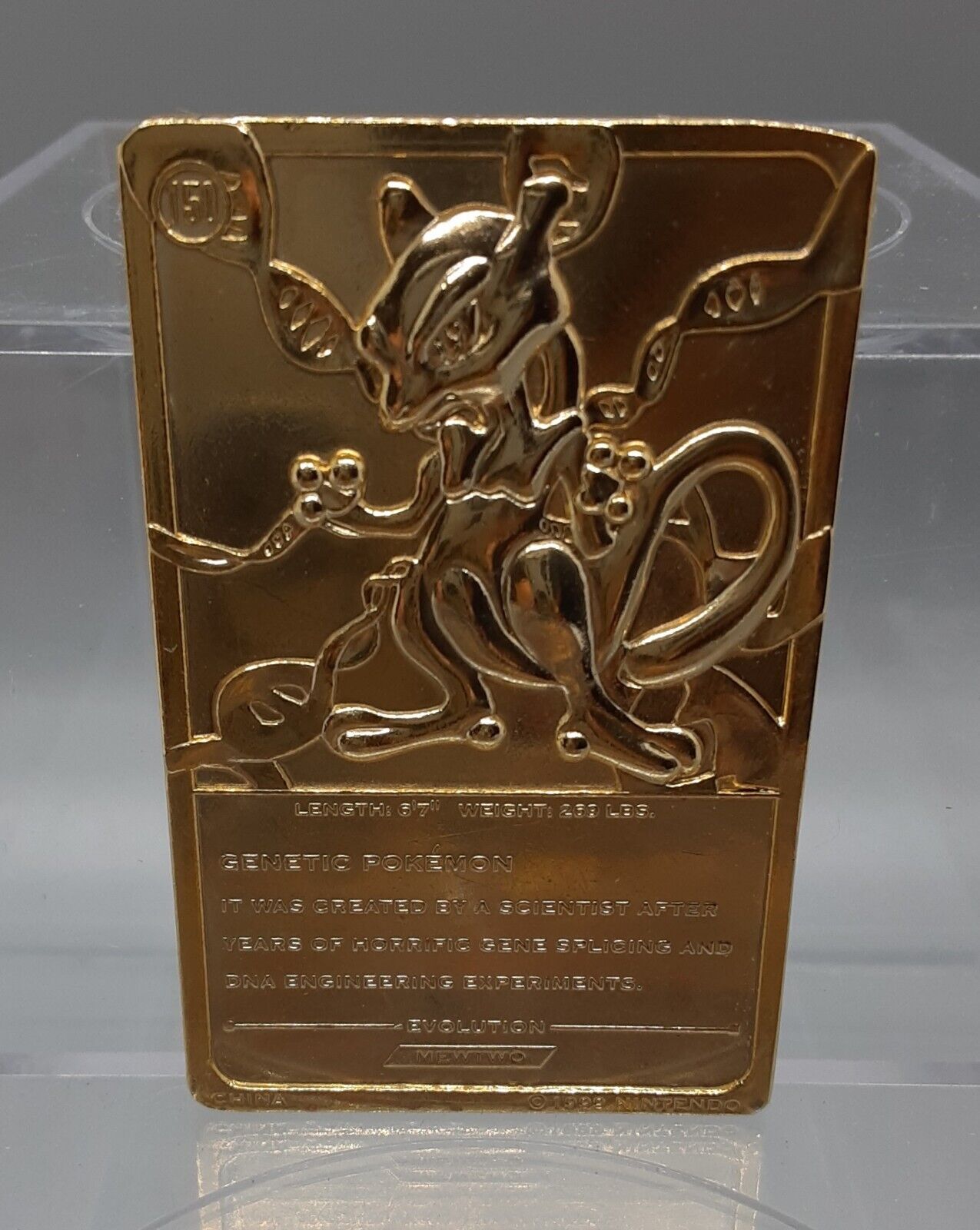 I have a Mewtwo 23k gold pokemon card : r/gaming