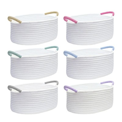 Multifunctional Cotton Rope Woven Storage Basket for Homes Snacks Storage Box